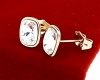 2747a Kolczyki złote Austrian Crystal cyrkonia pozłacane 18k Xuping wtyczki 